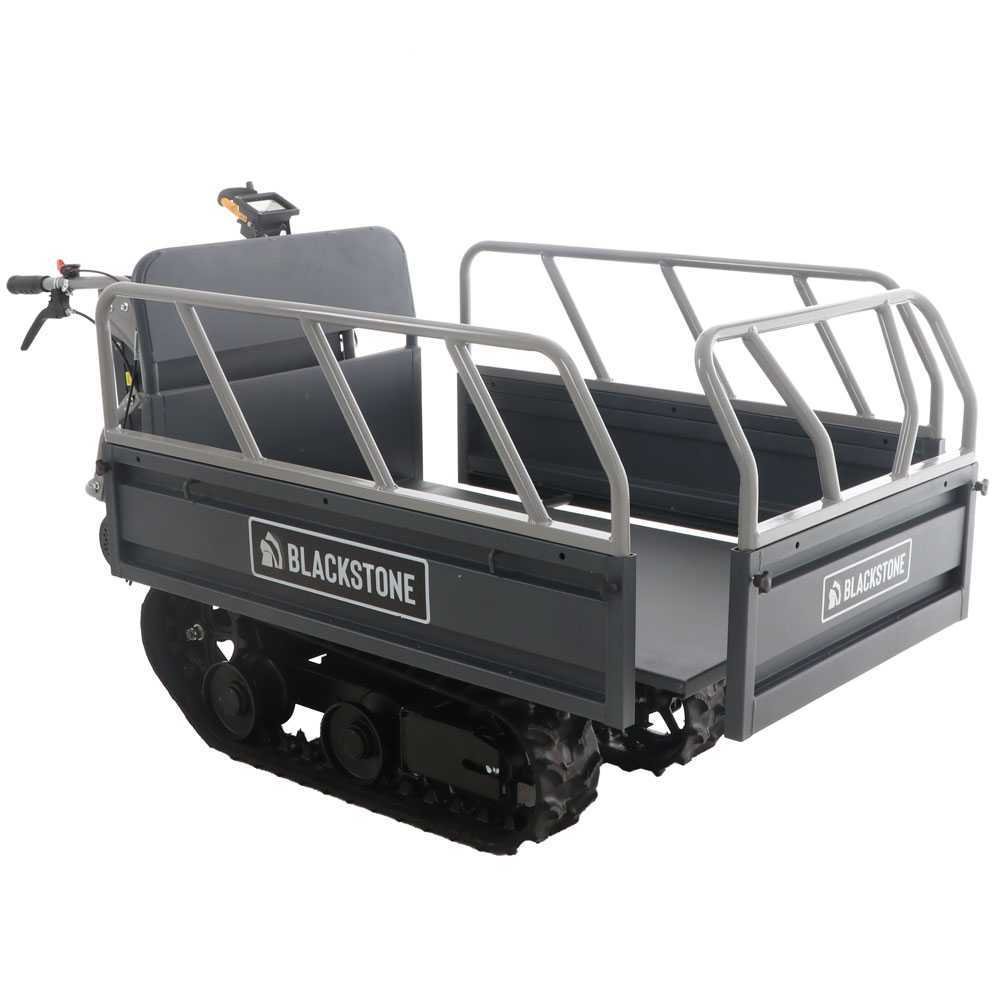 brouette à batterie blackstone tb 4500 e à chenilles caisson réglable phare