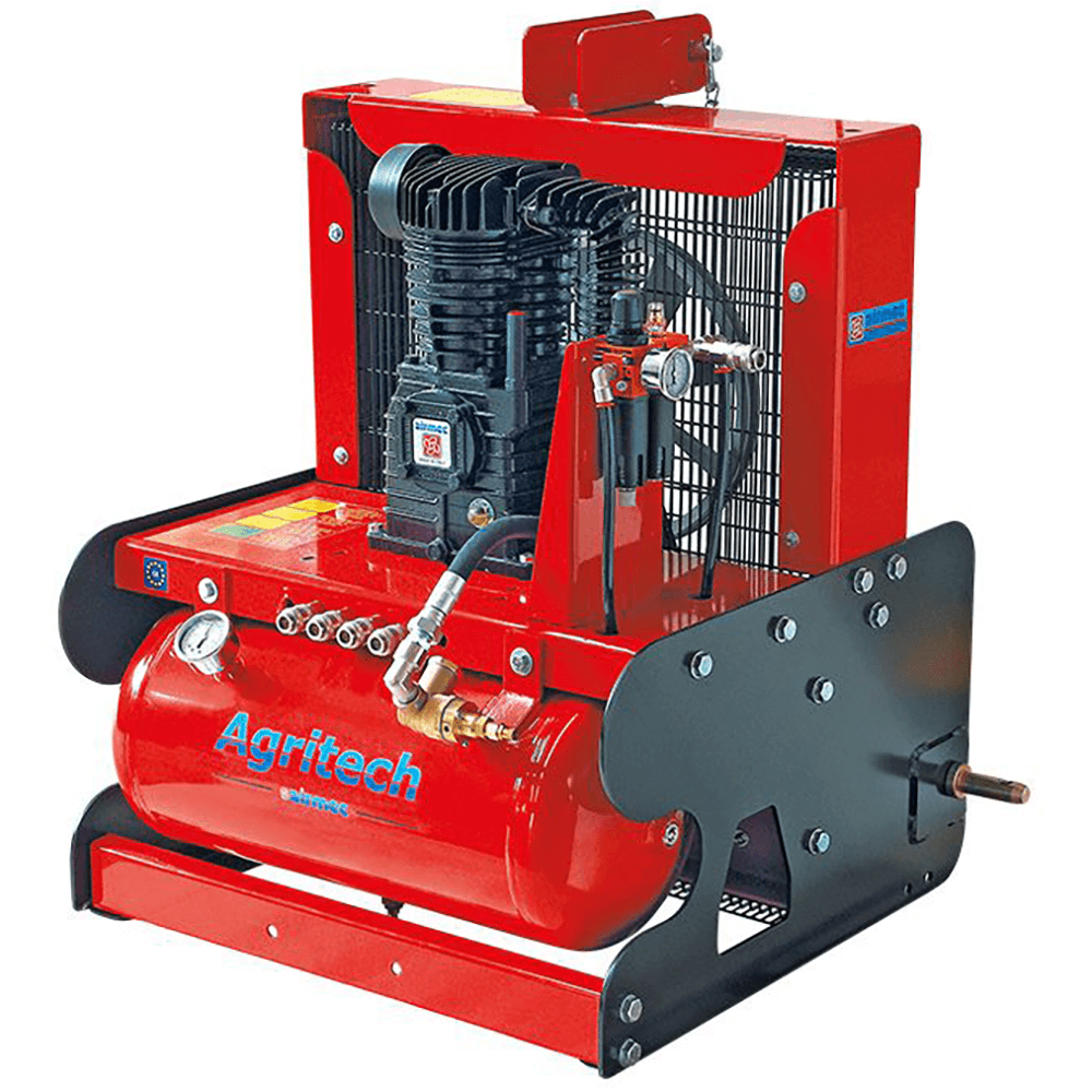 compresseur à tracteur porté airmec agritech 540 récolte des olives et élagage