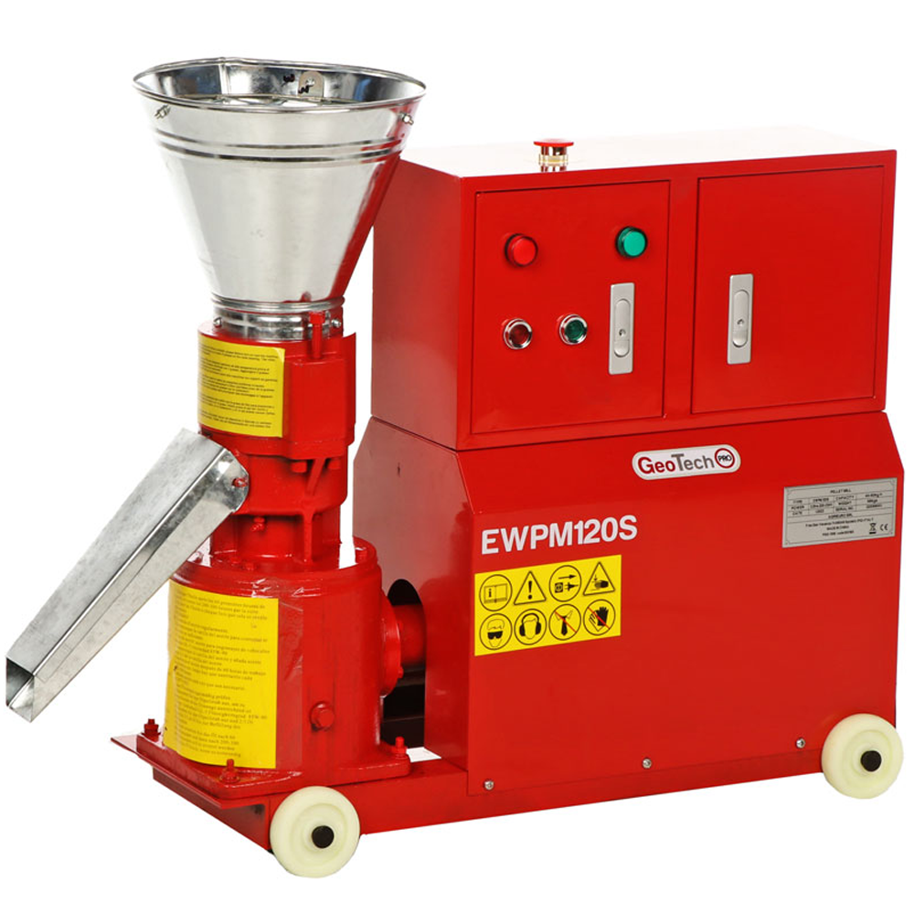 geotech ewpm120s presse à pellets monophasée fabrication de pellets pour le chauffage