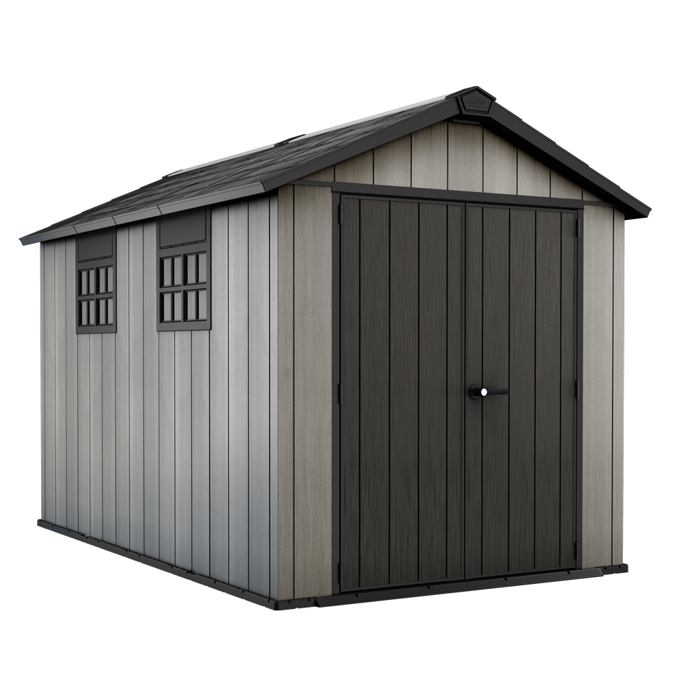 keter oakland 7511 abri de jardin avec porte à double battant et fenêtres 230x350x242 cm Ma boutique