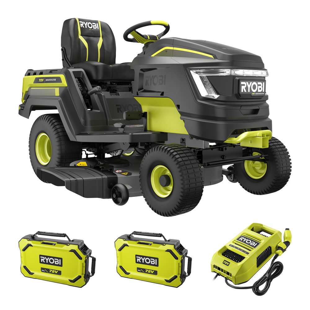 ryobi ry72tmx107 210 tracteur tondeuse à batterie 72v 2x10ah Ma boutique