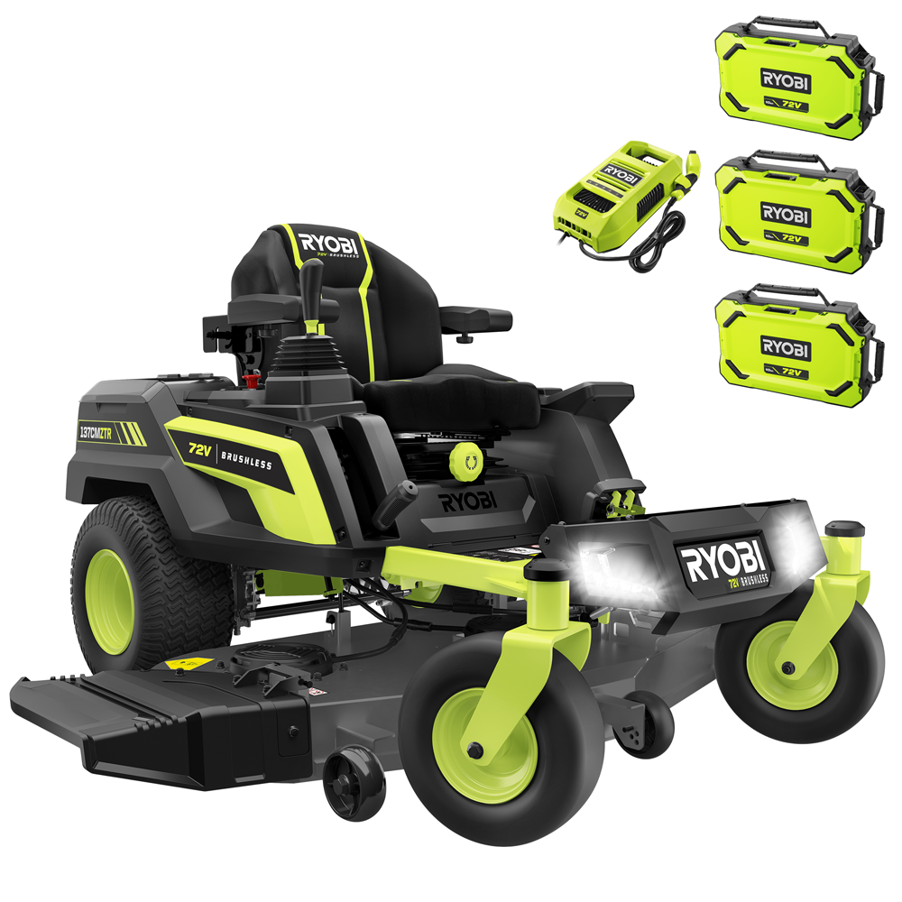 ryobi ztrx137 tondeuse autoportée à rayon de braquage zéro sur batterie 72v30ah coupe de 137cm 2en1 Ma boutique