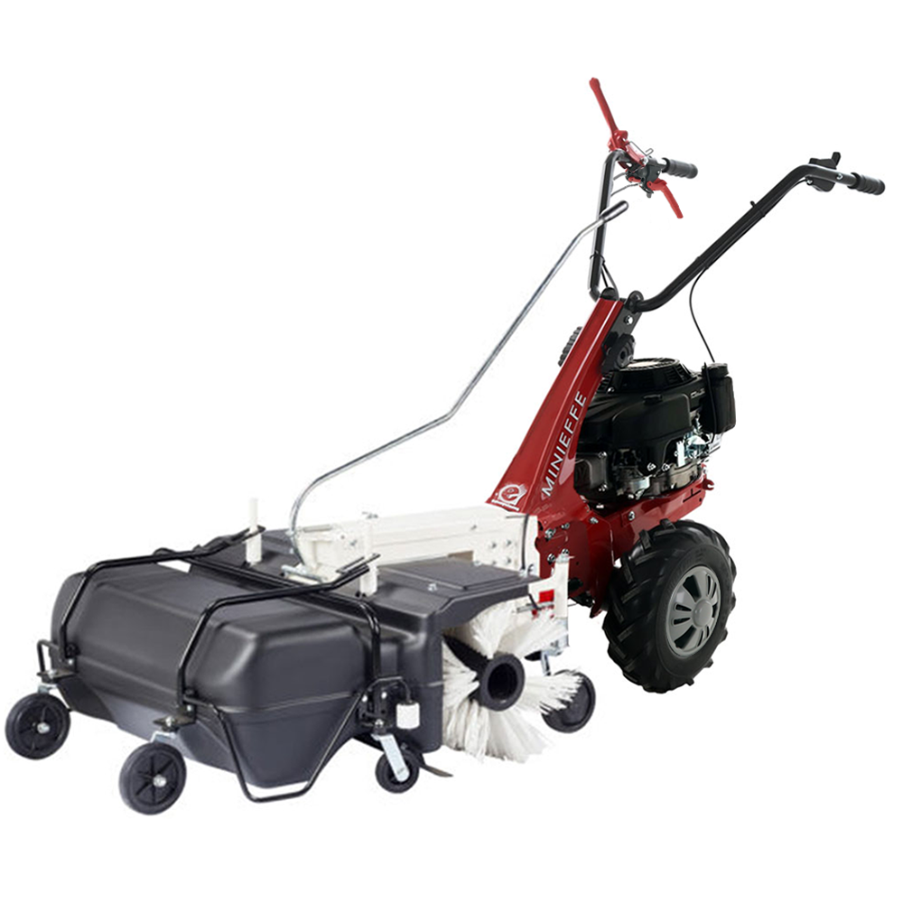 balayeuse avec bac de ramassage eurosystems de 88 cm minieffe rm loncin 196 ohv